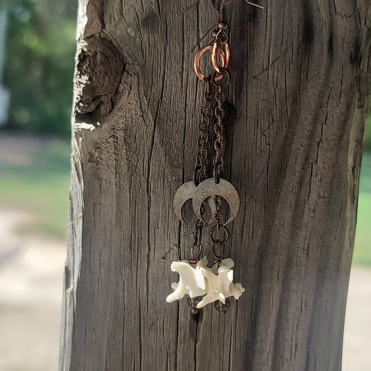 Snake Earrings with Smokey Quartz - Wild Raven