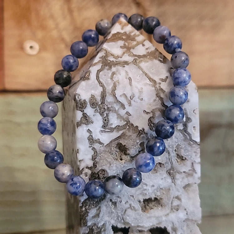 Sodalite Bracelet - beaded - Wild Raven