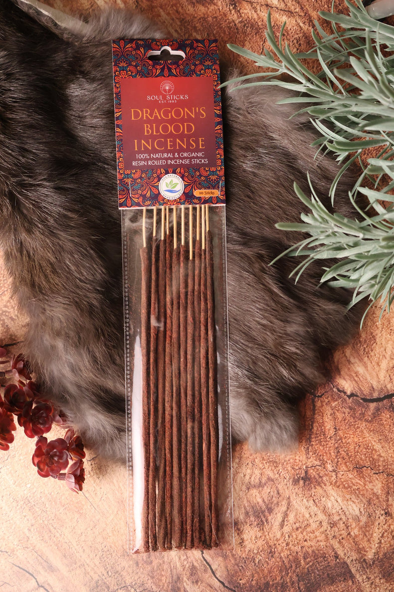 Dragon's Blood Artisan Resin Rolled Incense Sticks