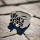 Stainless steel steel ring - F*CK OFF - Wild Raven