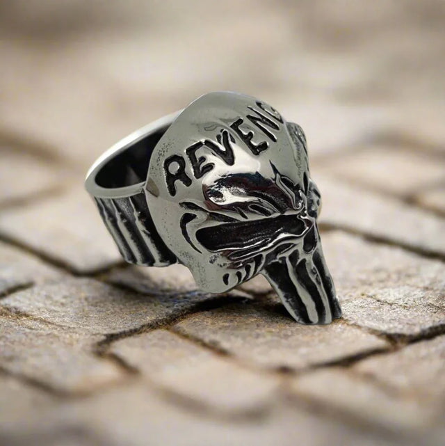 Stainless steel steel ring - The Punisher - Wild Raven
