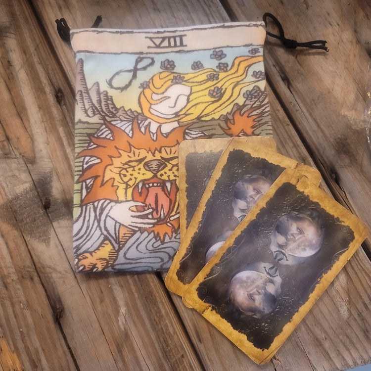 Tarot Deck Pouch - Double sided - Wild Raven