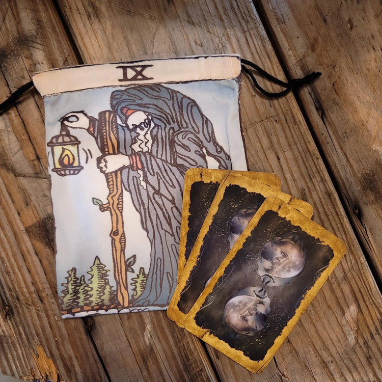 Tarot Deck Pouch - Double sided - Wild Raven