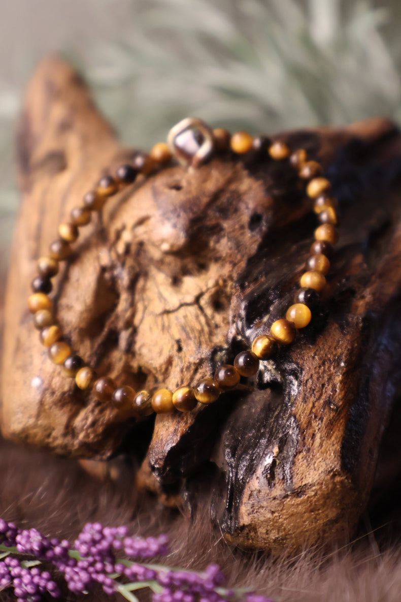 Tiger's Eye Bracelet 4MM | Focus & Nerve