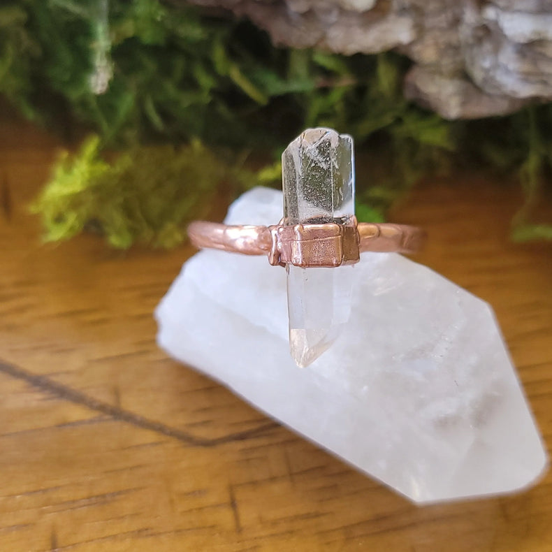 10.5 Clear Quartz Ring - Wild Raven
