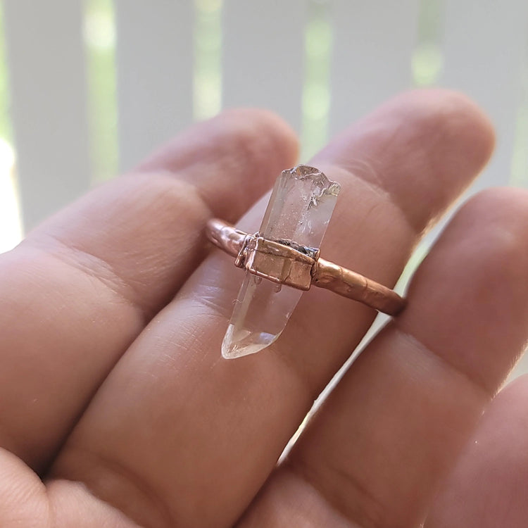 10.5 Clear Quartz Ring - Wild Raven