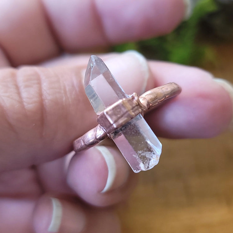 10.5 Clear Quartz Ring - Wild Raven