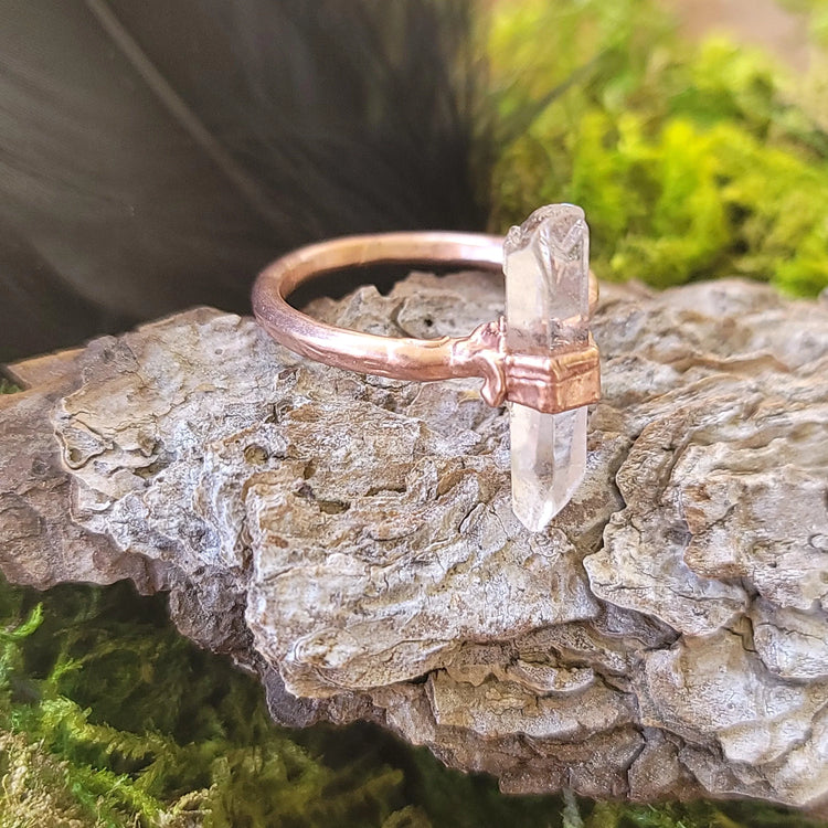 10.5 Clear Quartz Ring - Wild Raven