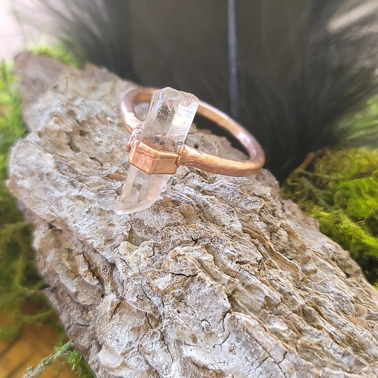 10.5 Clear Quartz Ring - Wild Raven