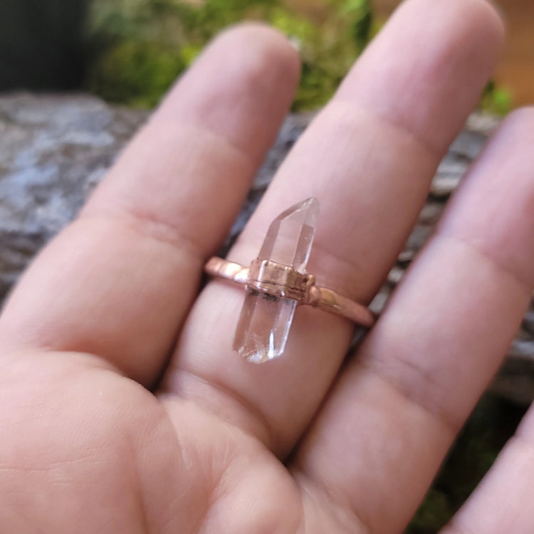10.5 Clear Quartz Ring - Wild Raven