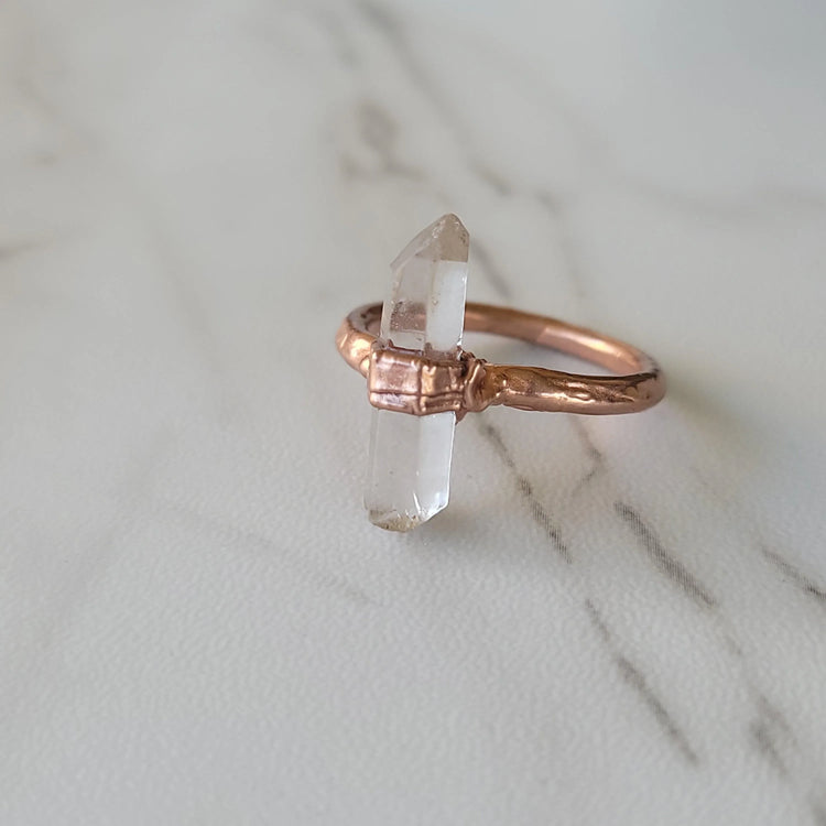 10.5 Clear Quartz Ring - Wild Raven