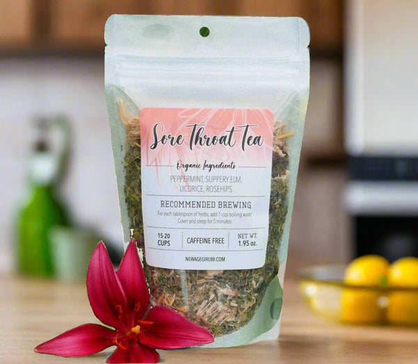 Sore Throat Tea Organic Herbal Loose Tea by The Healing Sanctuary - Wild Raven