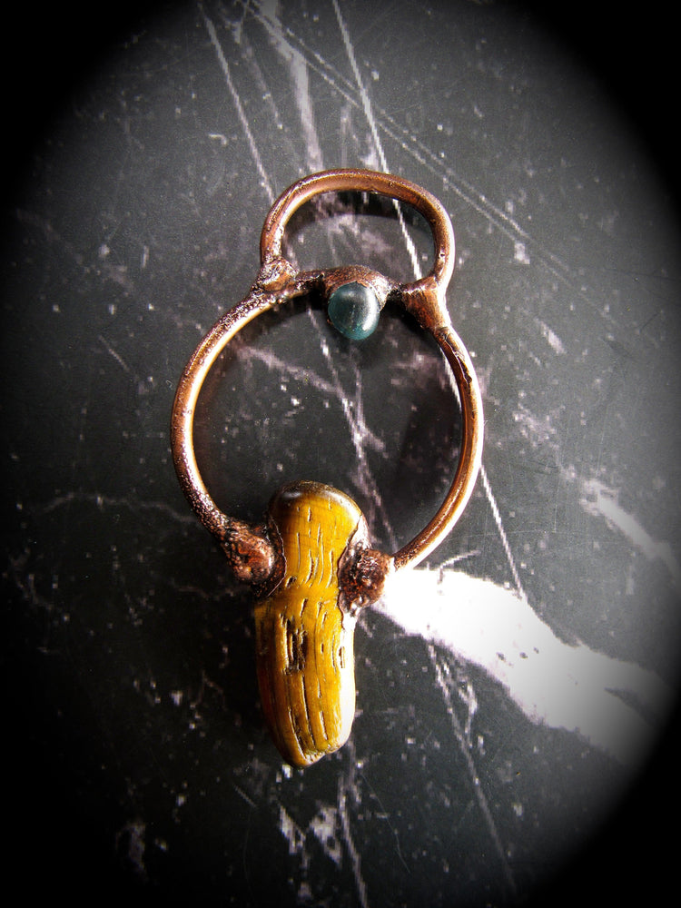 Tiger's Eye and Sea Glass - Wild Raven