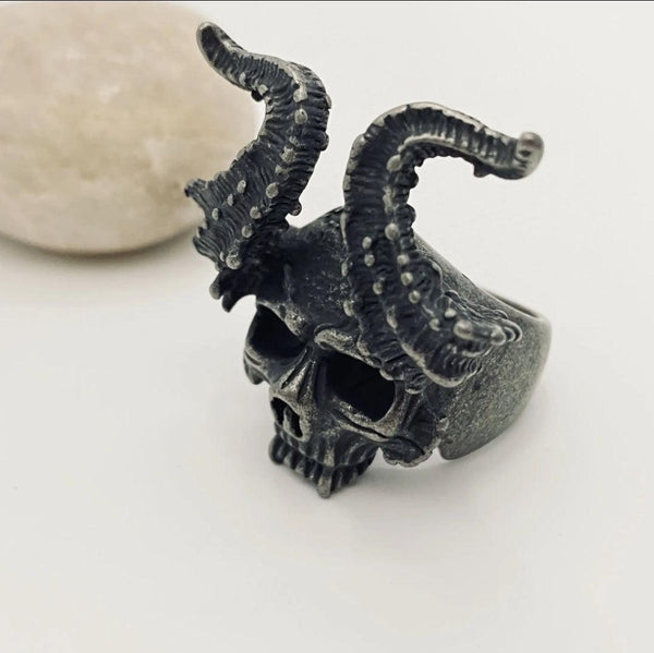 10 Stainless steel skull Ring - Wild Raven