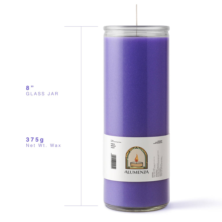 7 Day Candle | Purple | Intuition, Spiritual Power, Wisdom