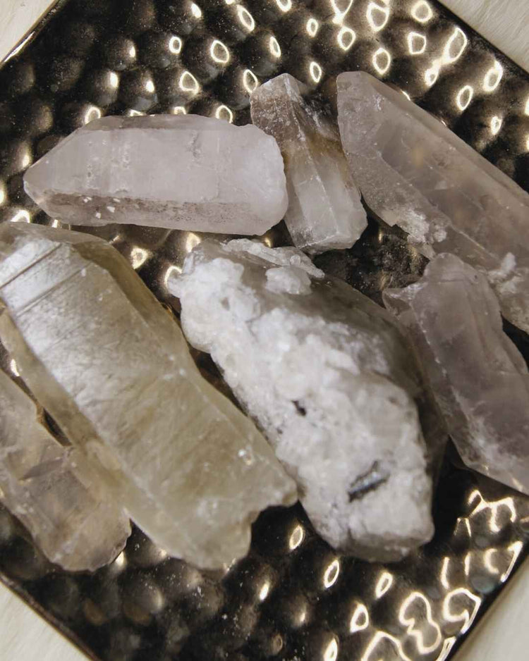Smoky Quartz Beer Points Raw Natural Stones