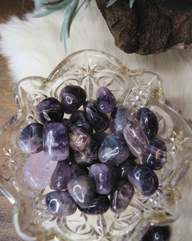 Amethyst Tumbled  | Calming + Spiritual Clarity