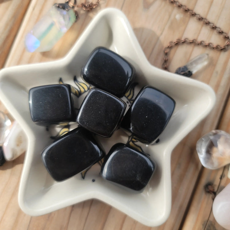Obsidian tumbled