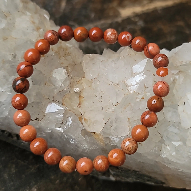 Red Jasper Bracelet 6MM | Strength & Endurance