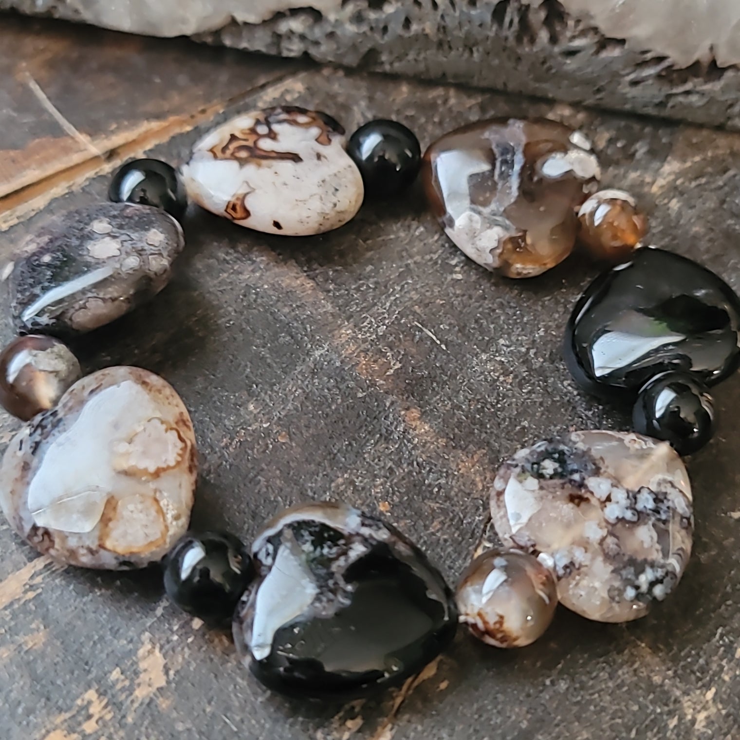 Black cherry blossom Bracelet