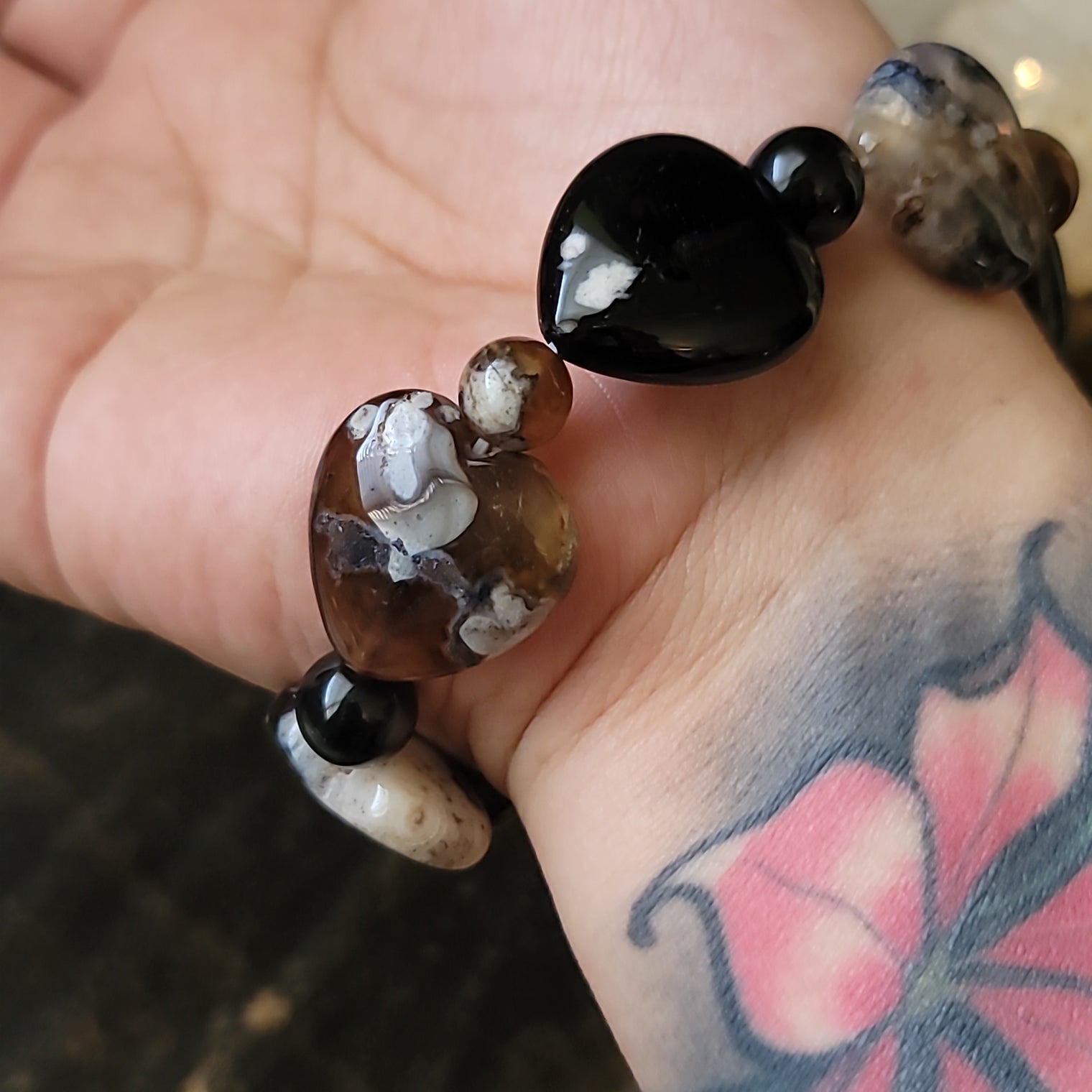 Black cherry blossom Bracelet
