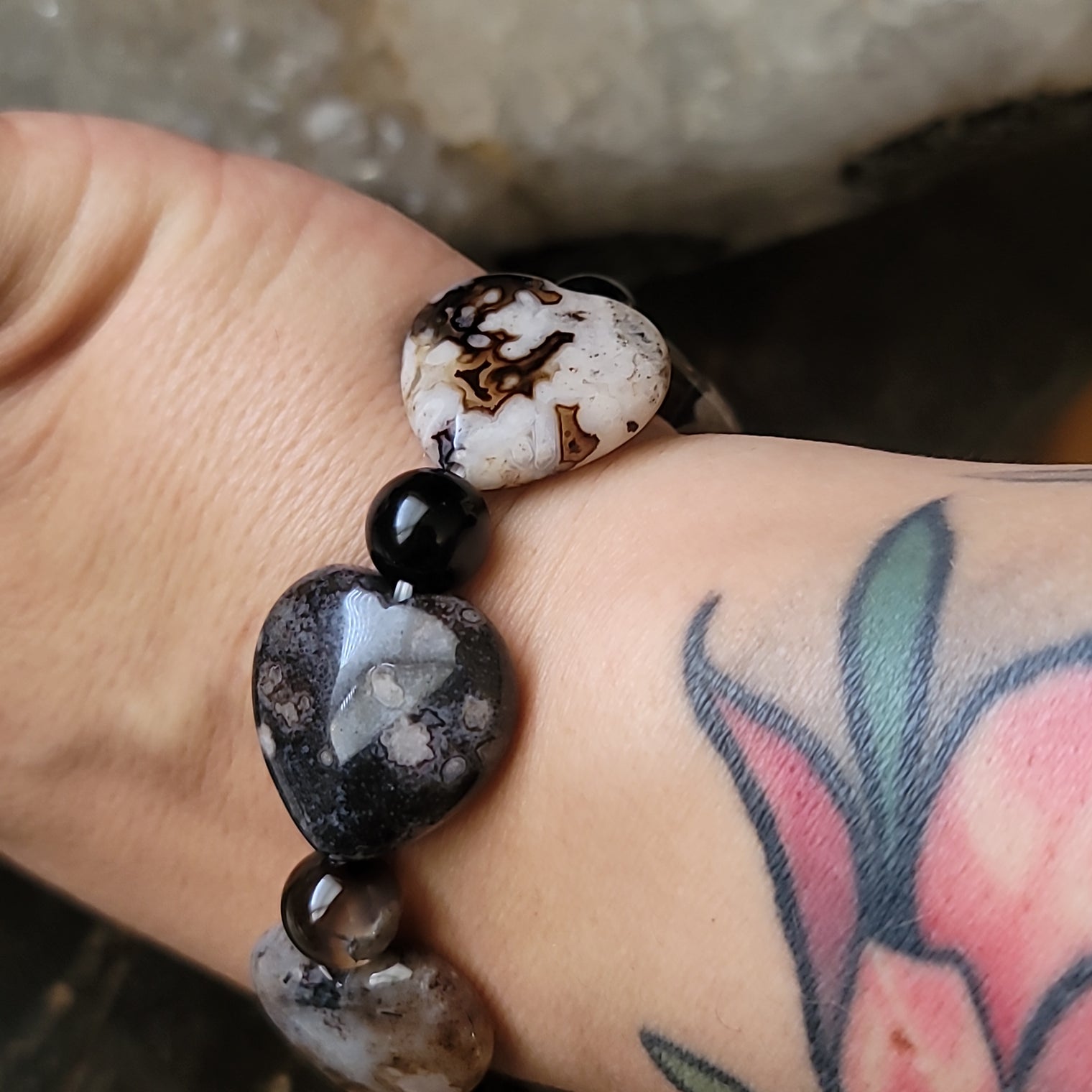 Black cherry blossom Bracelet