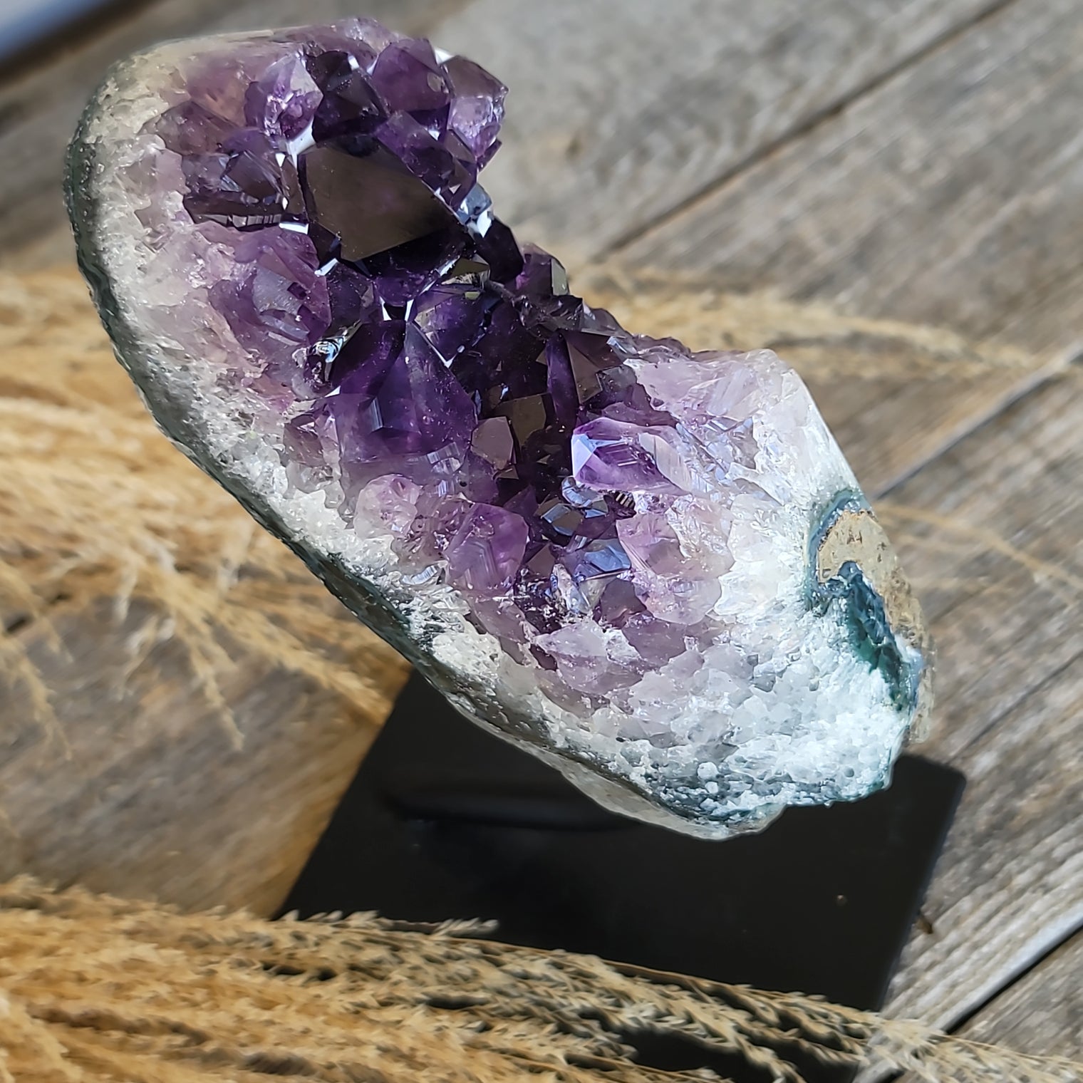 Amethyst on stand