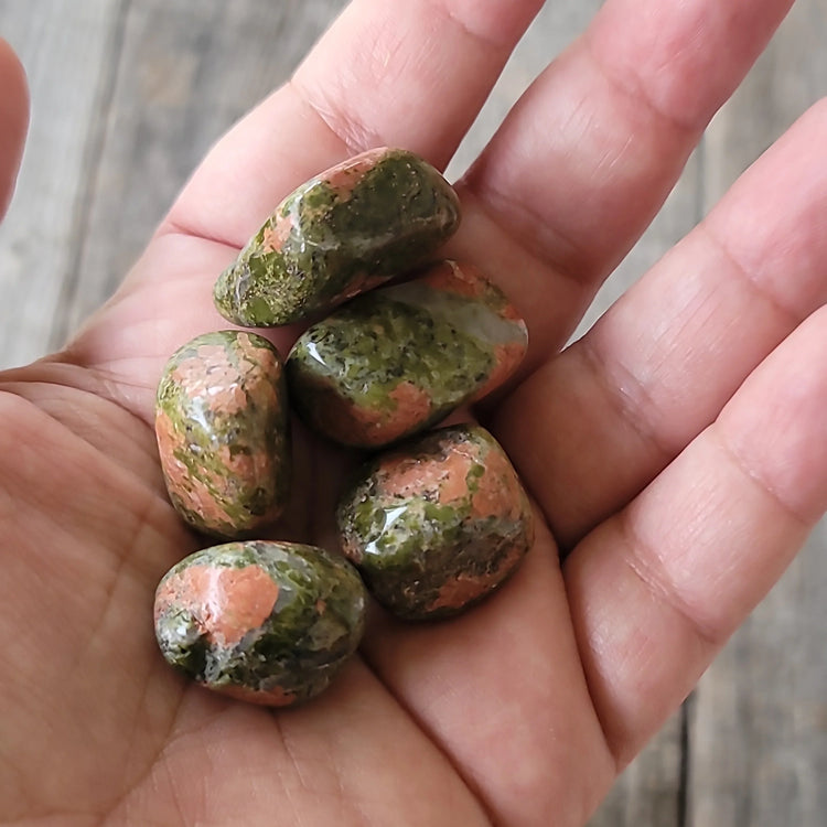 Unakite Tumbled | Emotional Balance + Heart Healing