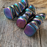 Magnetic Rainbow Hematite Tumbled