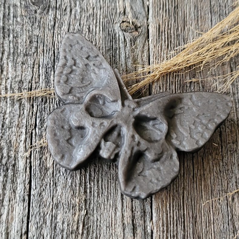 Silver Obsidian Death Moth - Gemstones