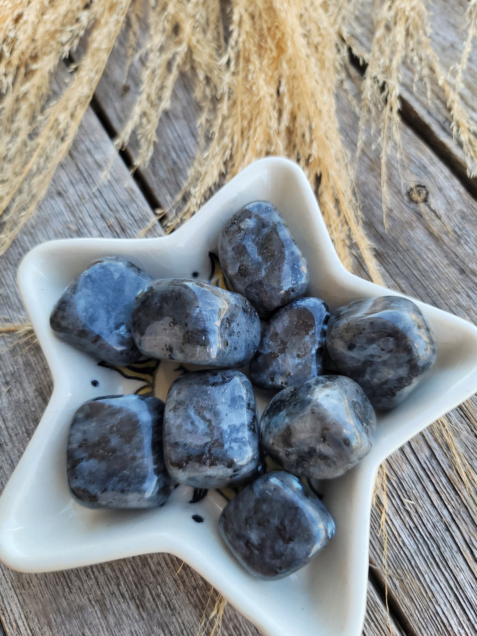 Larvikite tumbled