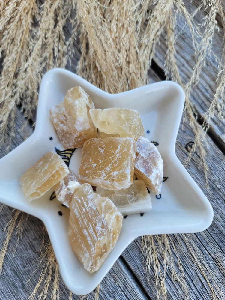 Honey Calcite Raw