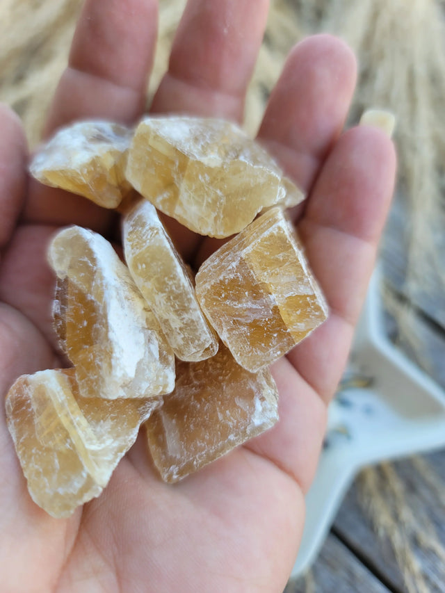 Honey Calcite Raw
