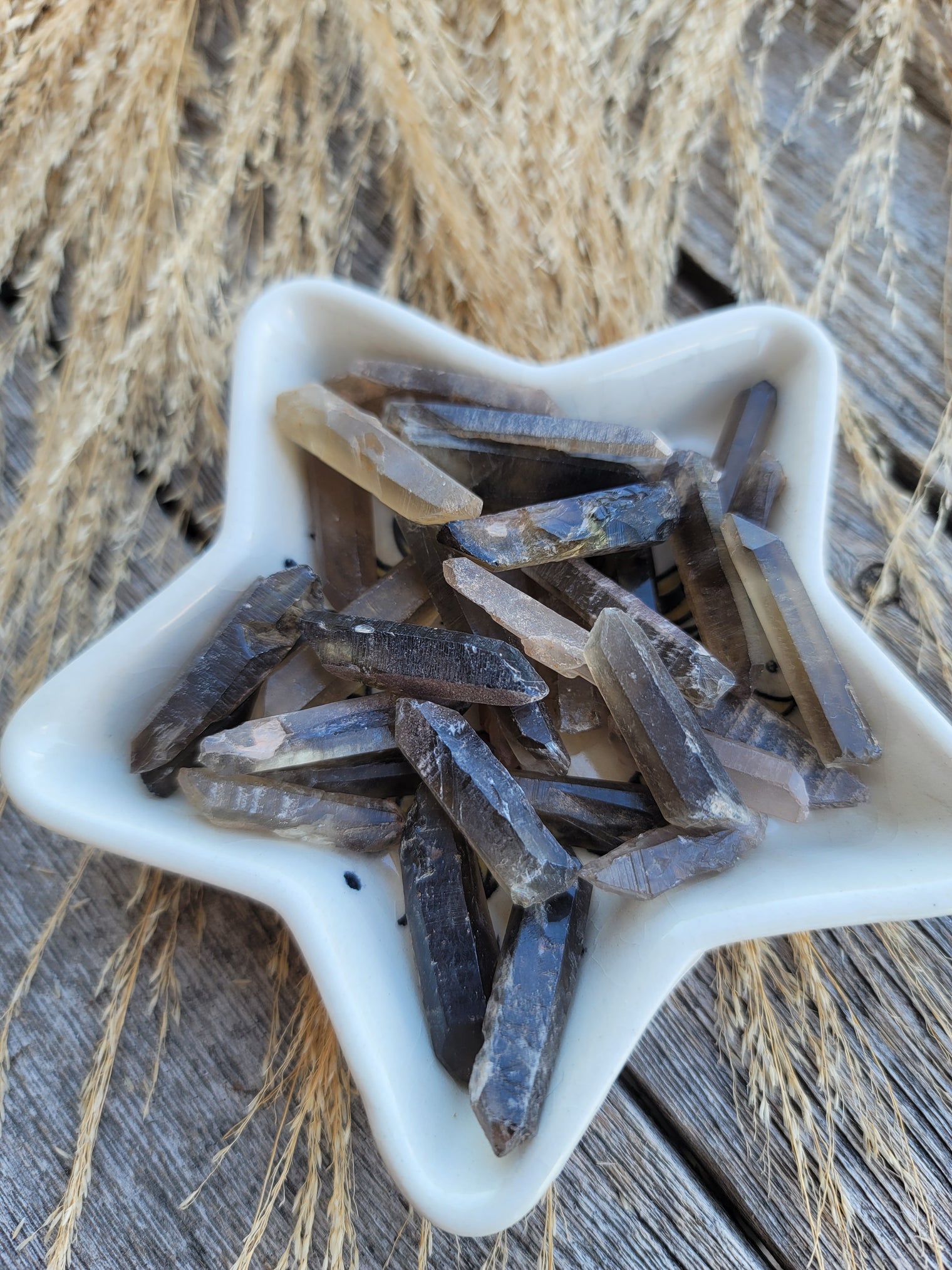 Smoky Citrine Quartz Points Raw