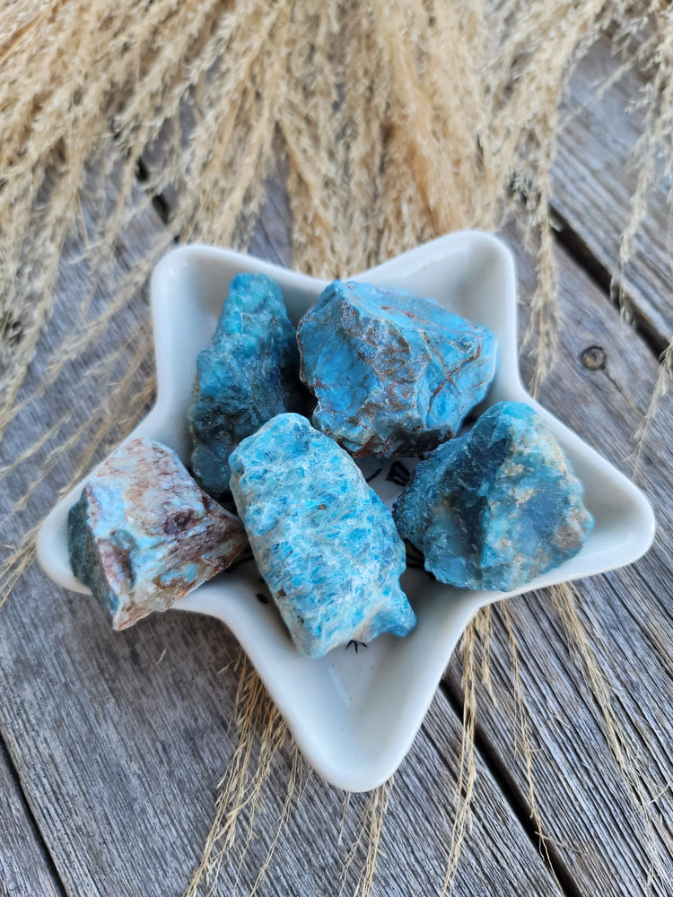 Blue Apatite Raw Crystal