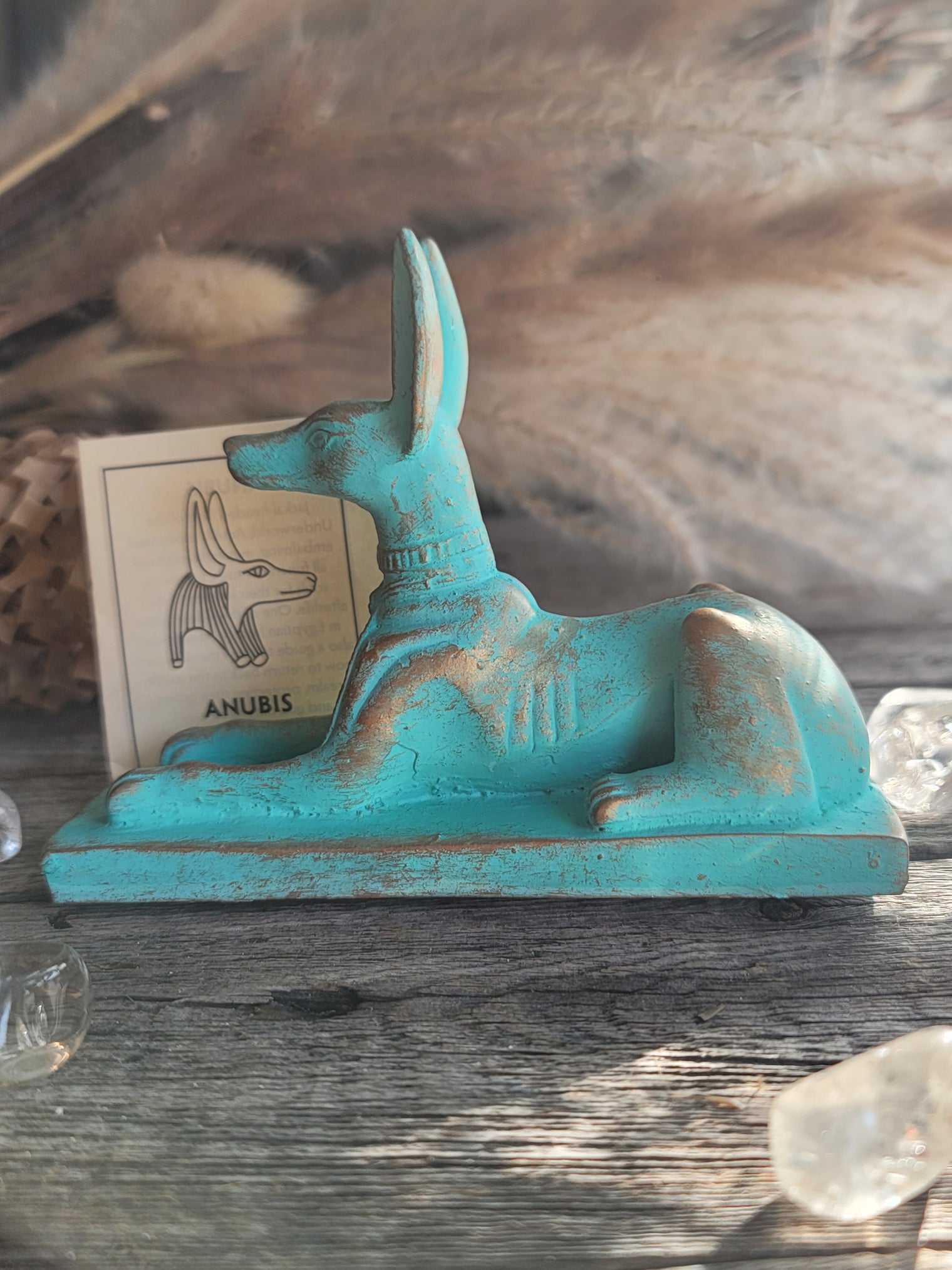 Anubis Reclining Patina - 3"