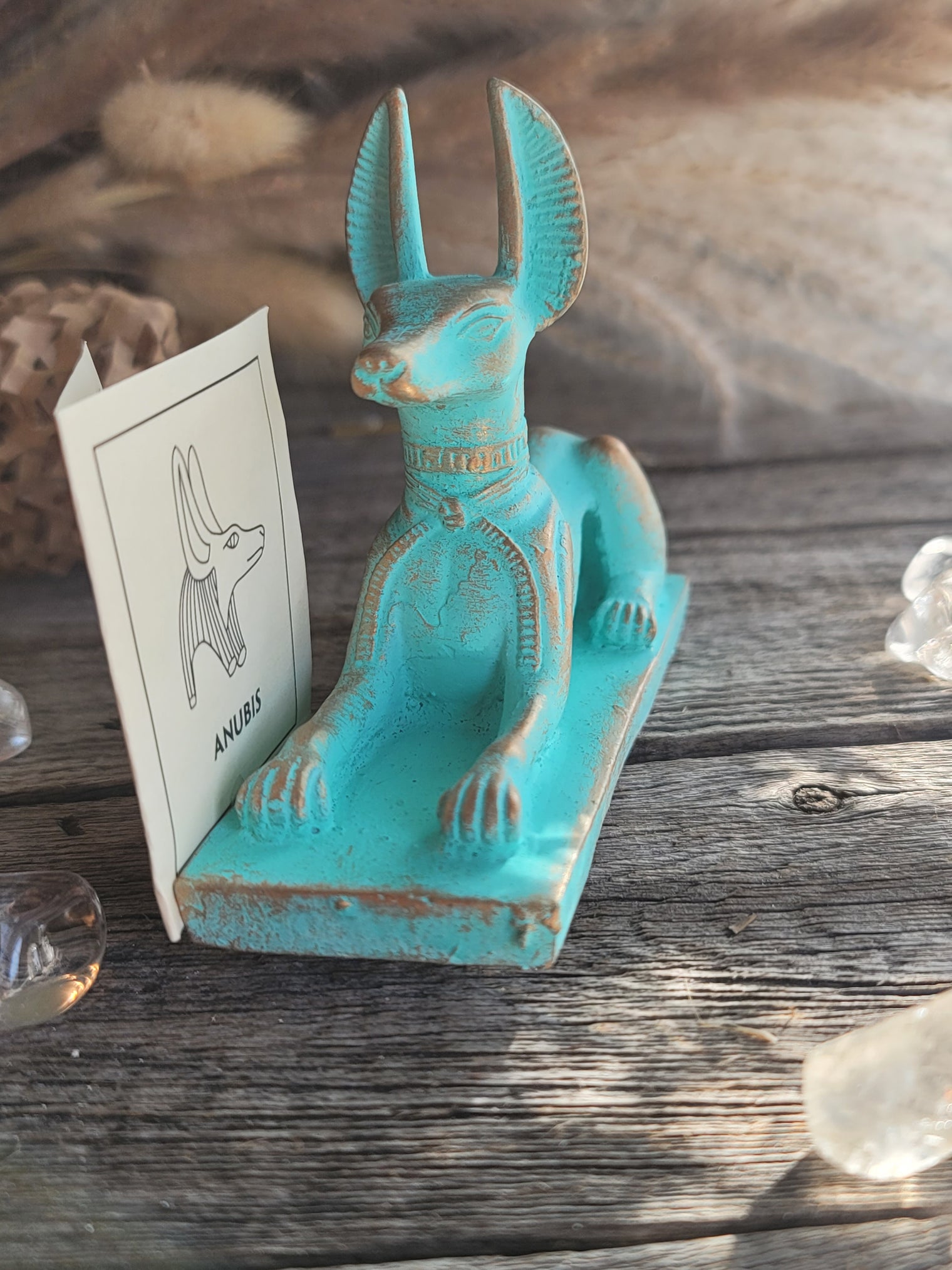 Anubis Reclining Patina - 3"