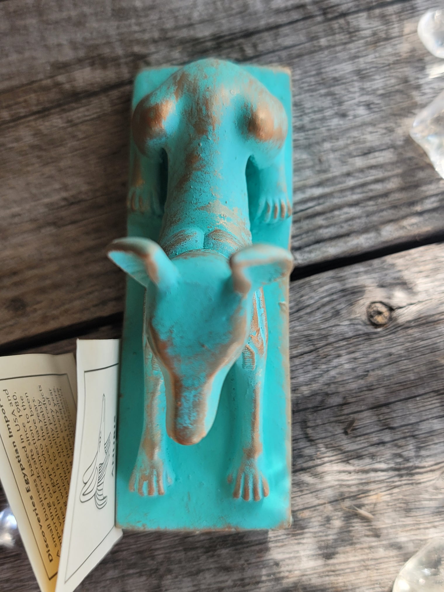 Anubis Reclining Patina - 3"