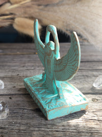 Winged Scarab double-sided Patina - 4"