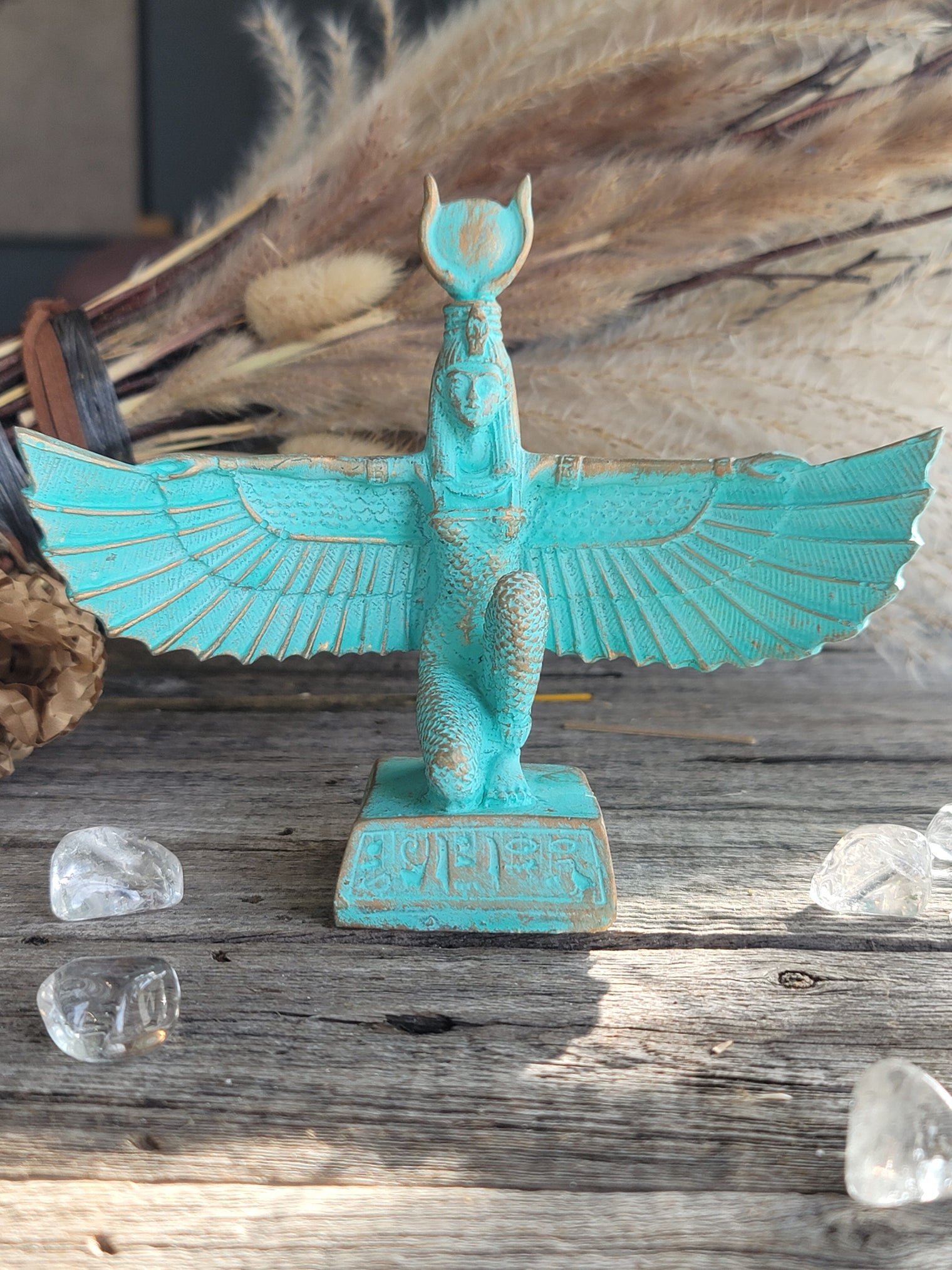 Winged Isis Patina