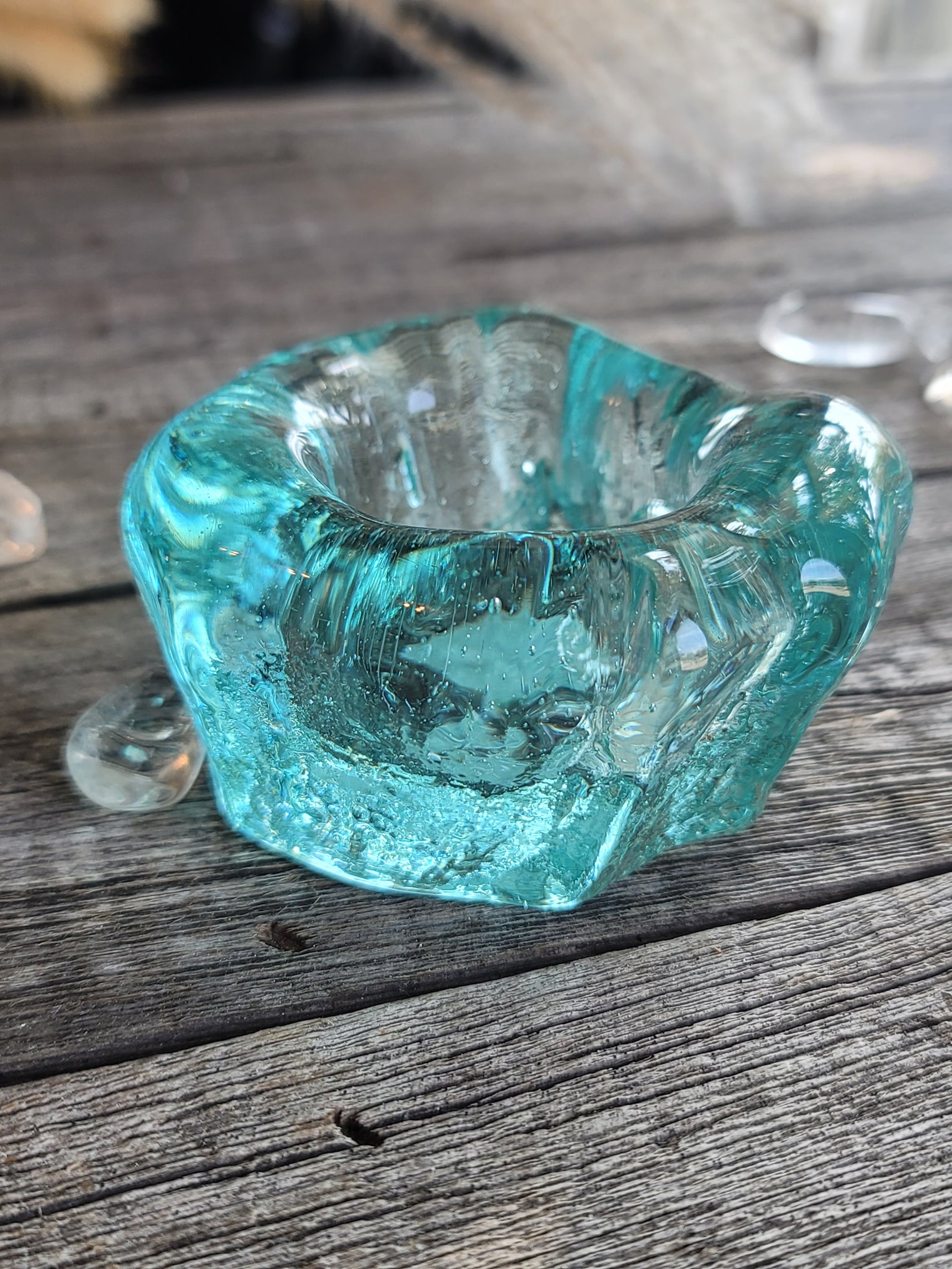 Molten Galss Candle Holders