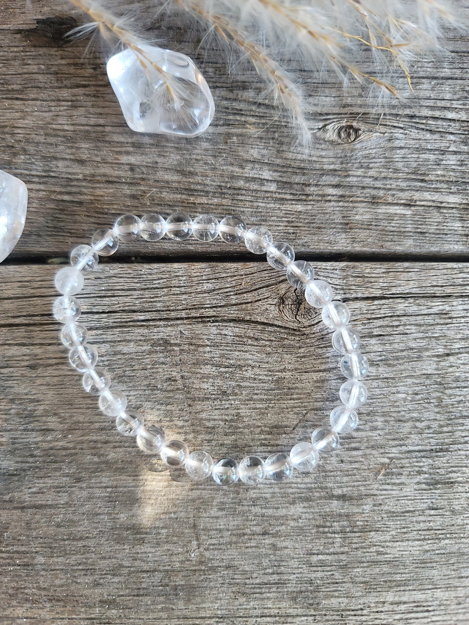 Clear quartz Bracelet 6MM