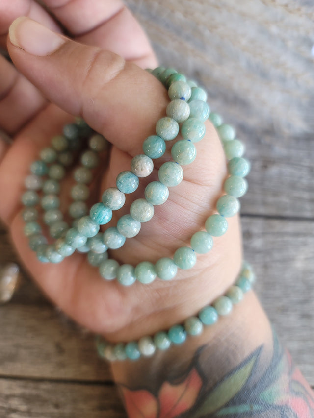 Aquamarine Bracelet 6MM