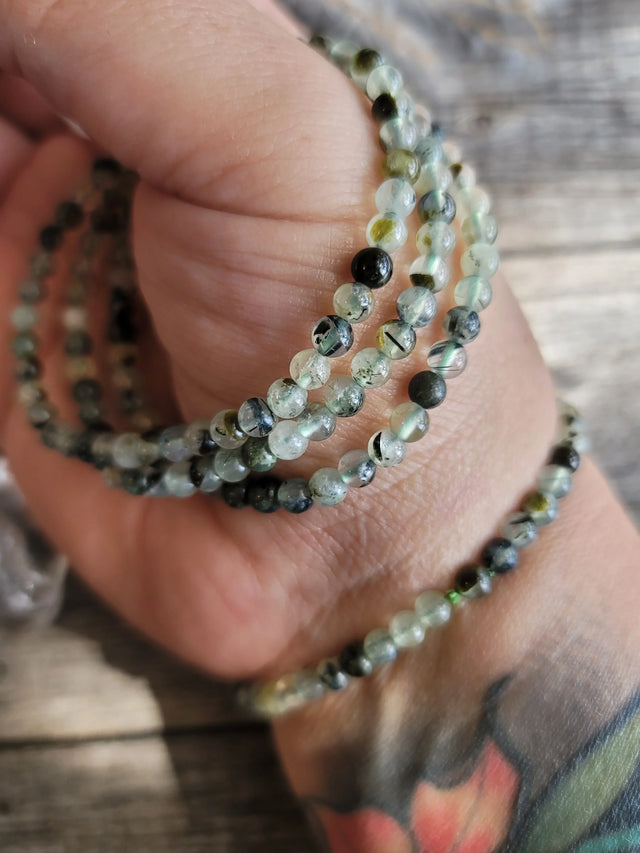 Prehnite Bracelet 4MM