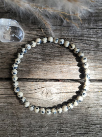 Dalmation Jasper Bracelet 4MM