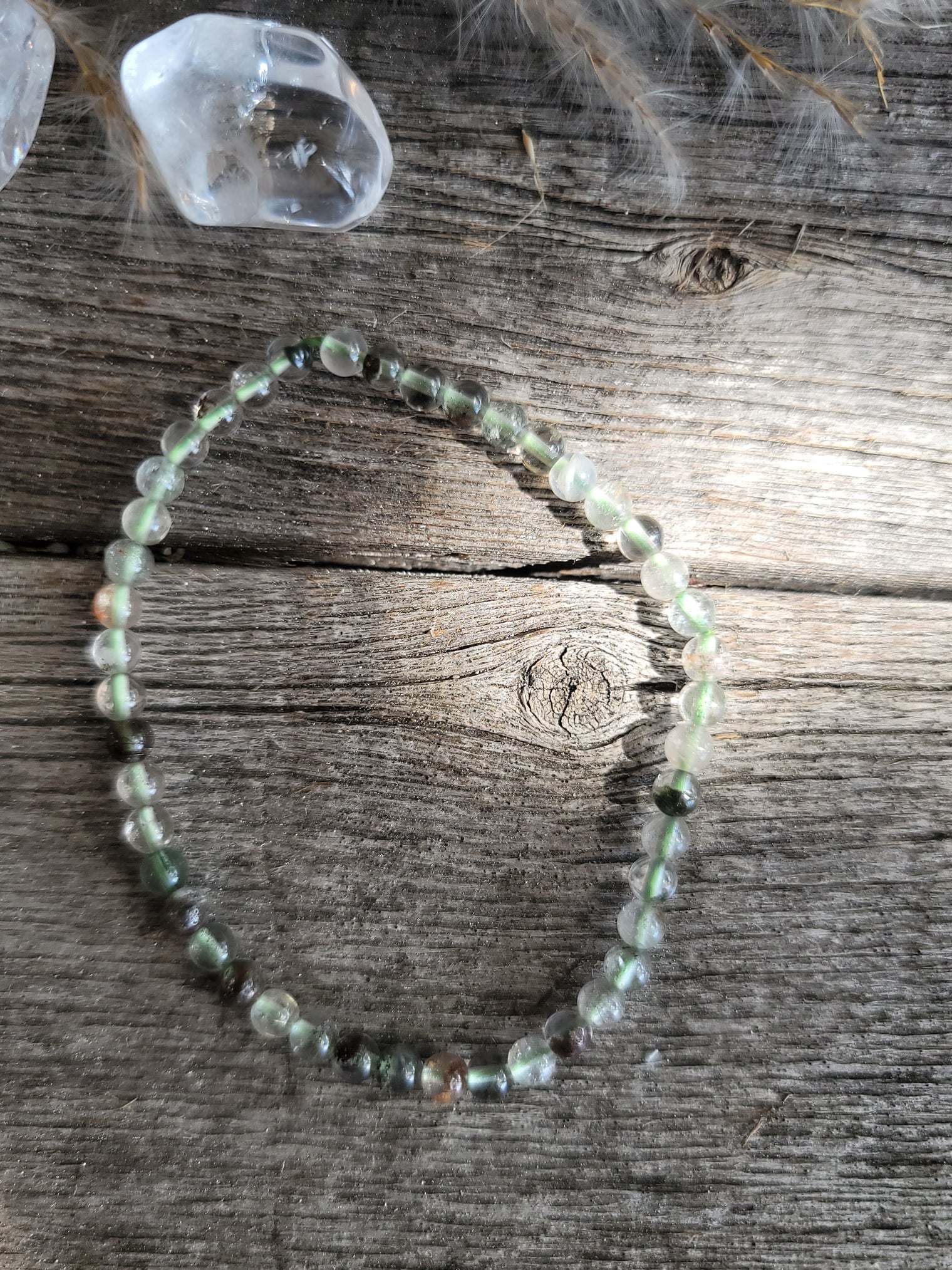 Moss Agate Bracelet 4MM