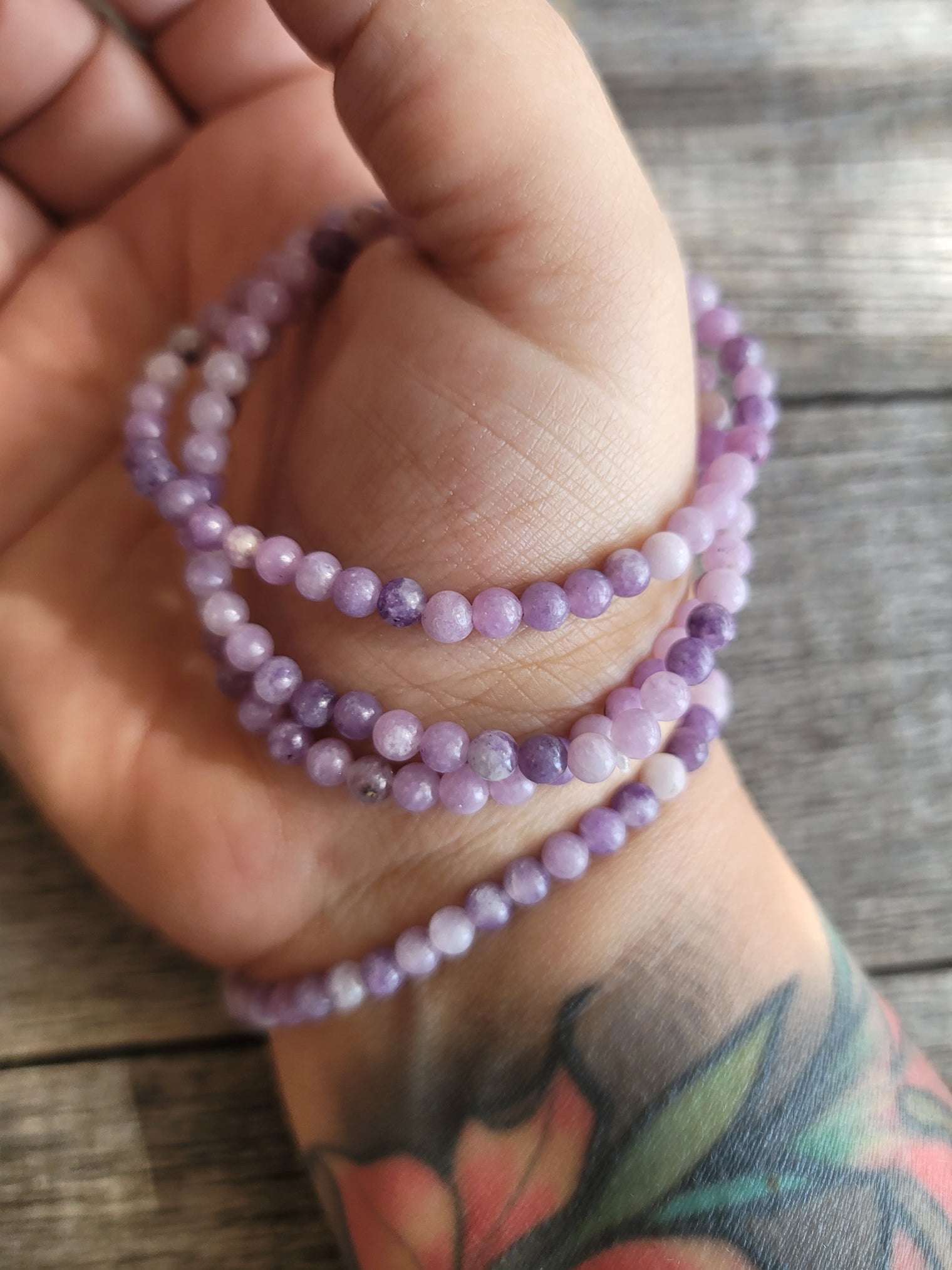 Lepidolite Bracelet 4MM