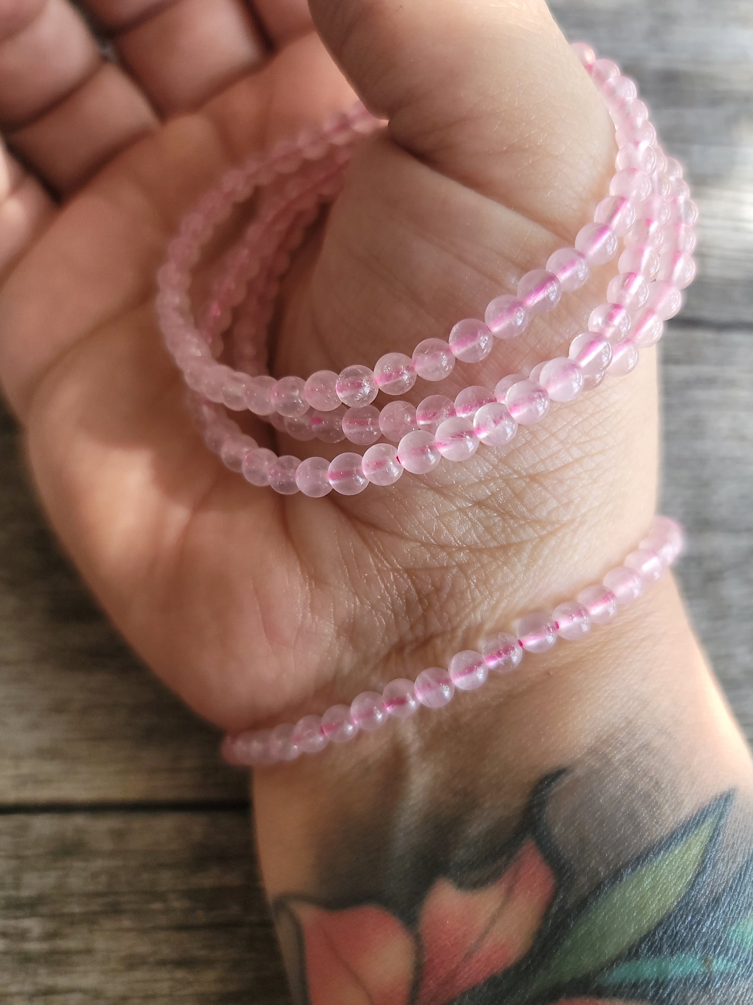 Rose Quartz Bracelet 4MM