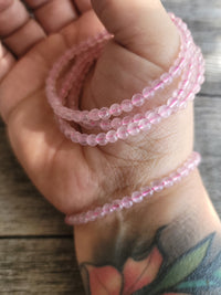 Rose Quartz Bracelet 4MM