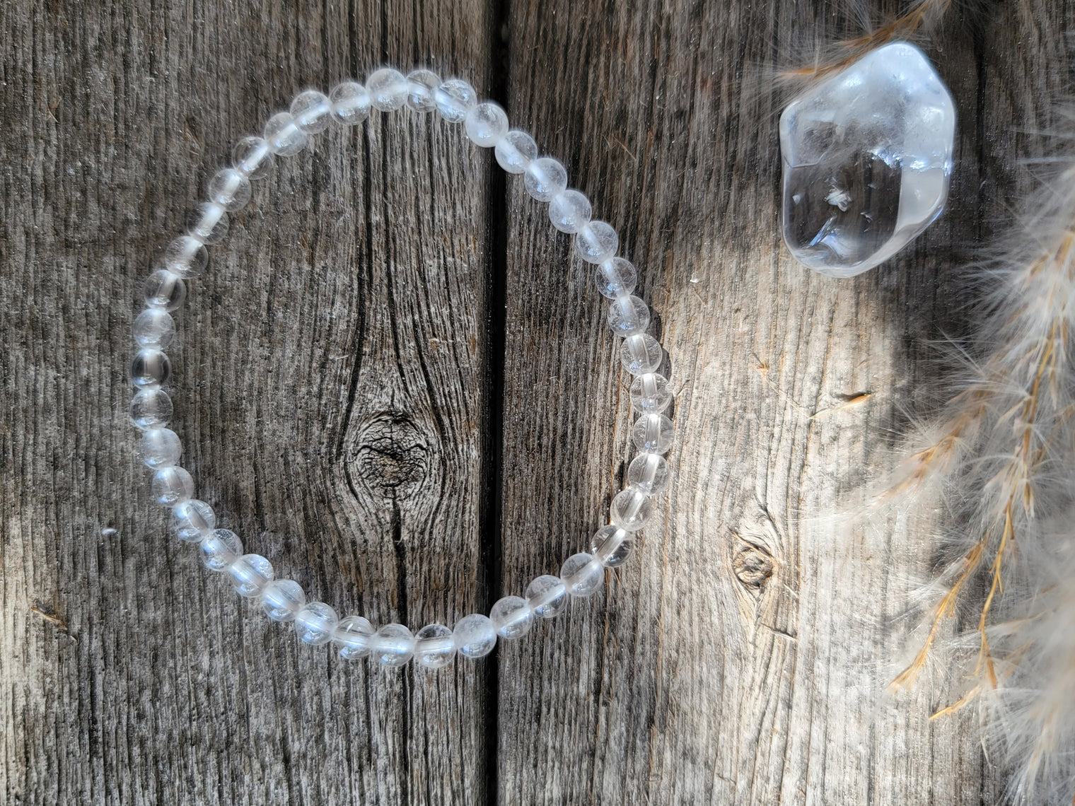 Clear quartz Bracelet 4MM